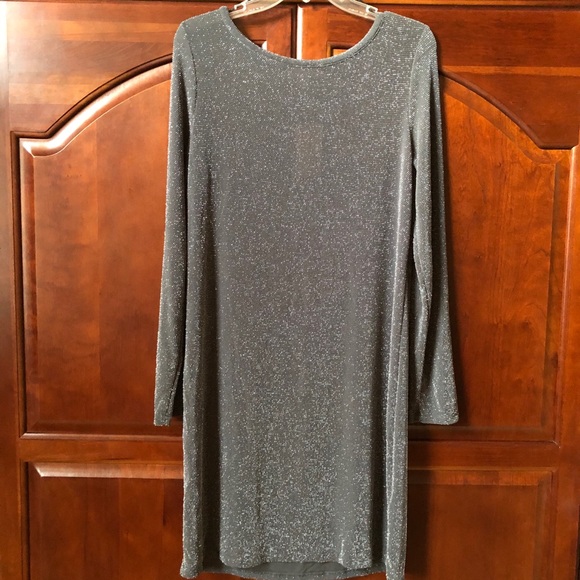 Michael Kors Gray Long Sleeve Dress. Size Large. - Picture 2 of 9